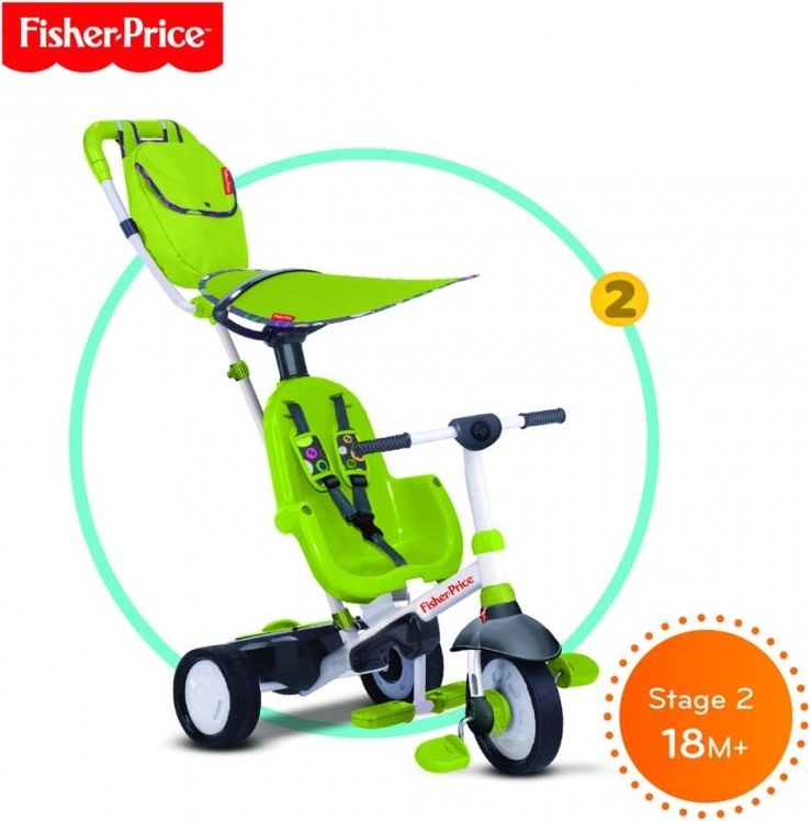 Smart-Trike SMART TRIKE tříkolka Fisher Price 320 Charisma 4v1 Zelená - obrázek 3