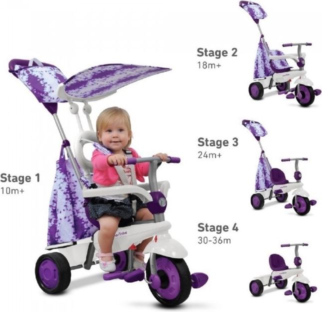 Smart-Trike SMART TRIKE tříkolka 675 Spirit Touch Steering 4v1 Fialová - obrázek 1