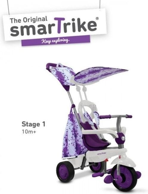 Smart-Trike SMART TRIKE tříkolka 675 Spirit Touch Steering 4v1 Fialová - obrázek 3