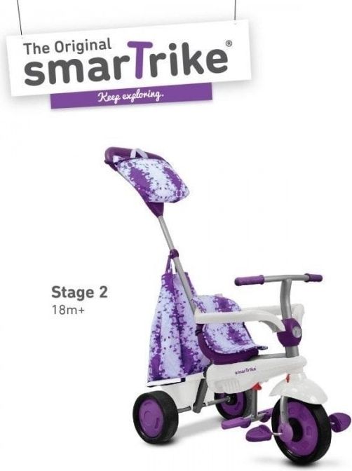 Smart-Trike SMART TRIKE tříkolka 675 Spirit Touch Steering 4v1 Fialová - obrázek 4