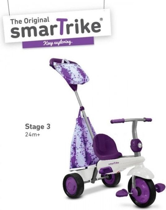 Smart-Trike SMART TRIKE tříkolka 675 Spirit Touch Steering 4v1 Fialová - obrázek 5