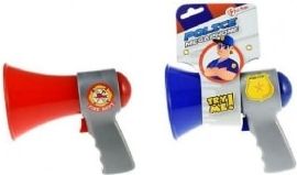 Teddies Megafon hasiči/policie plast 14cm na baterie - obrázek 1