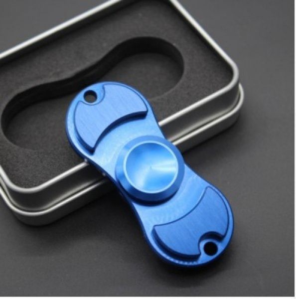 Fidget Spinner Metal DELUXE modrý - obrázek 1