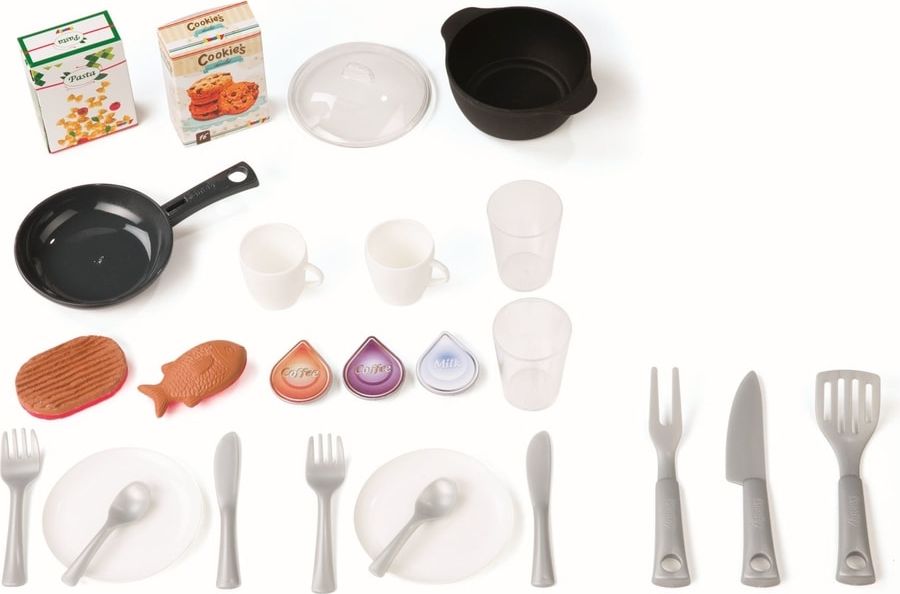 Smoby Kuchyňka Bon Appetit Cherry zeleno-šedá elektronická - obrázek 4
