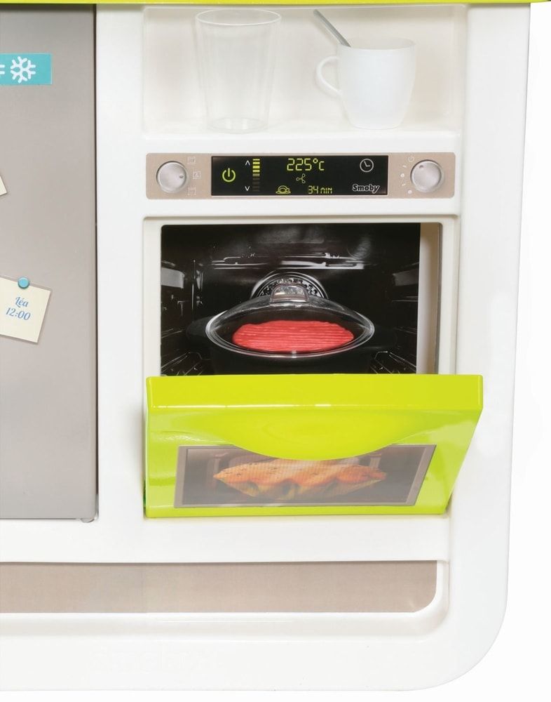 Smoby Kuchyňka Bon Appetit Cherry zeleno-šedá elektronická - obrázek 5