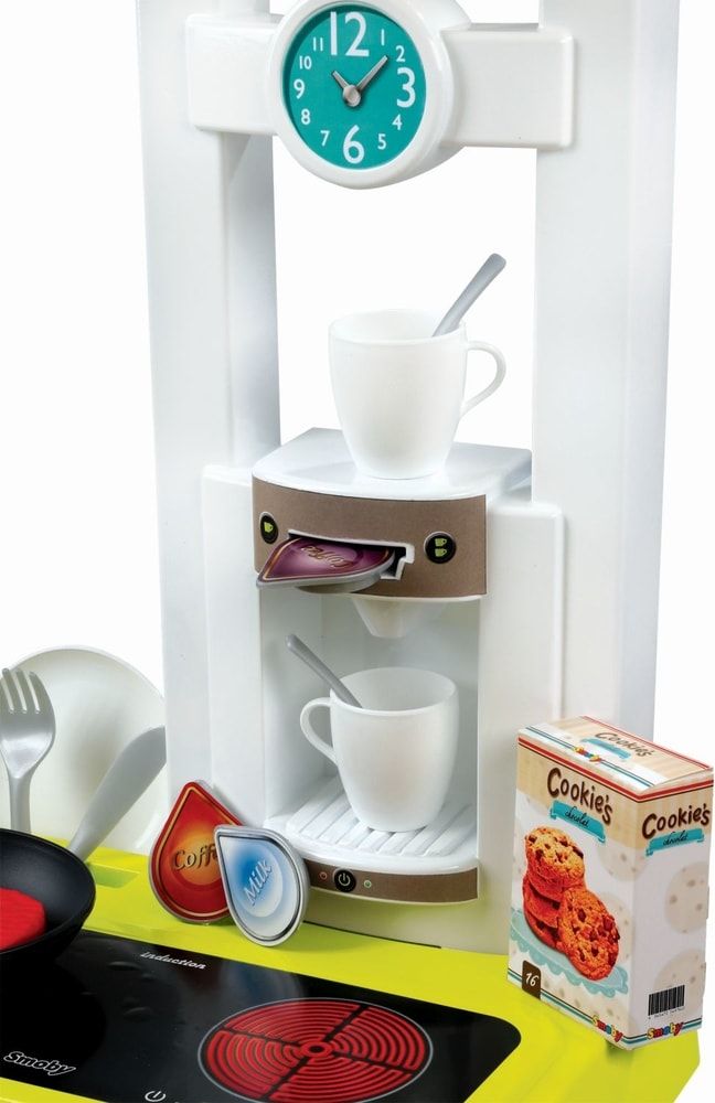 Smoby Kuchyňka Bon Appetit Cherry zeleno-šedá elektronická - obrázek 7