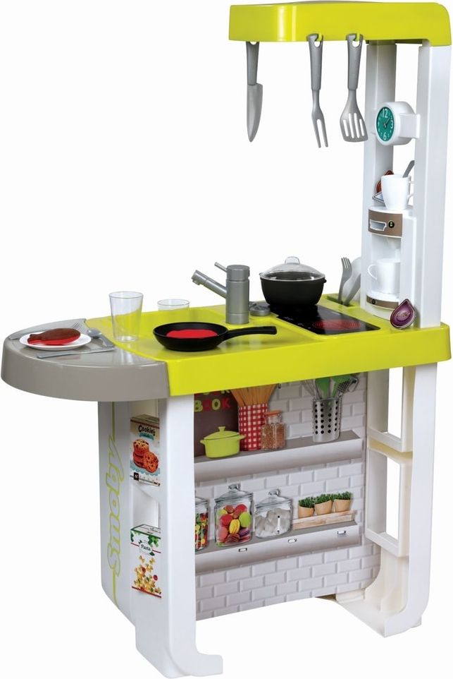 Smoby Kuchyňka Bon Appetit Cherry zeleno-šedá elektronická - obrázek 8