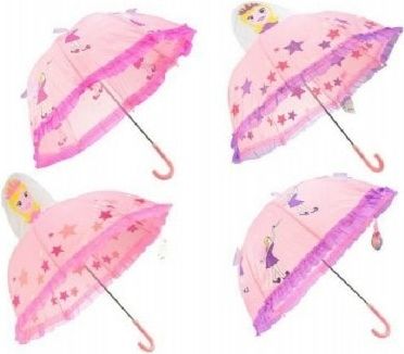 Teddies Deštník 3D princezna/víla průměr 70cm asst 2 barvy v sáčku - obrázek 1
