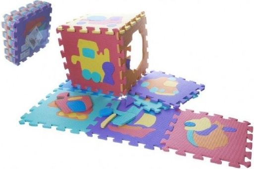 Teddies Pěnové puzzle dopravní prostředky 10ks - obrázek 1