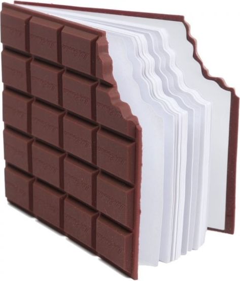 Poznámkový blok ukousnutá čokoláda - obrázek 1
