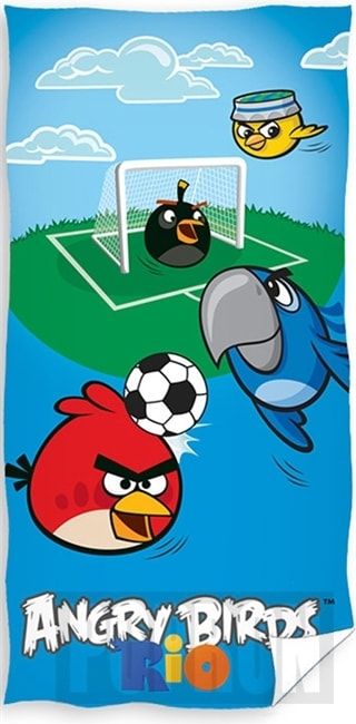 Dětská osuška Angry Birds Fotbal - obrázek 1