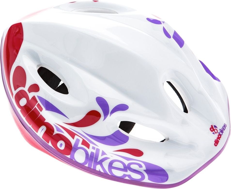 DINO Bikes Dino Dětská přilba Girl bílo-růžovo-fialová - obrázek 1