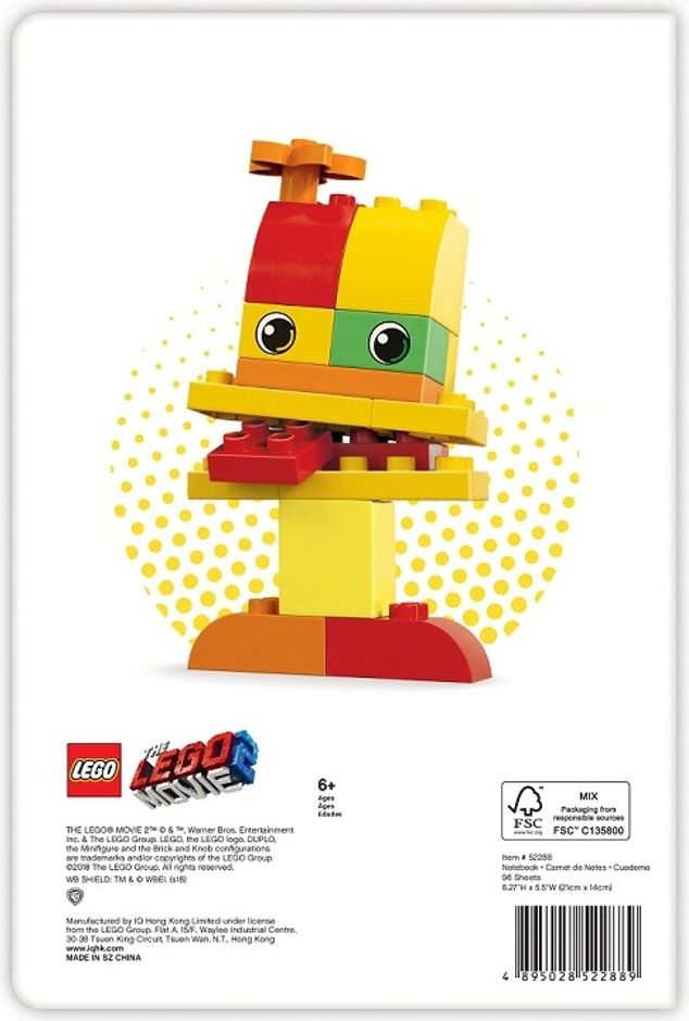 LEGO Stationery LEGO MOVIE 2 Zápisník - Duplo - obrázek 1