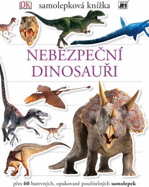 Jiri Models Samolepící knížka Nebezpeční dinosauři - obrázek 1