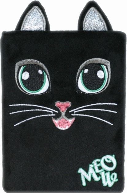 Jiri Models Plyšový deník Černá kočka - obrázek 1