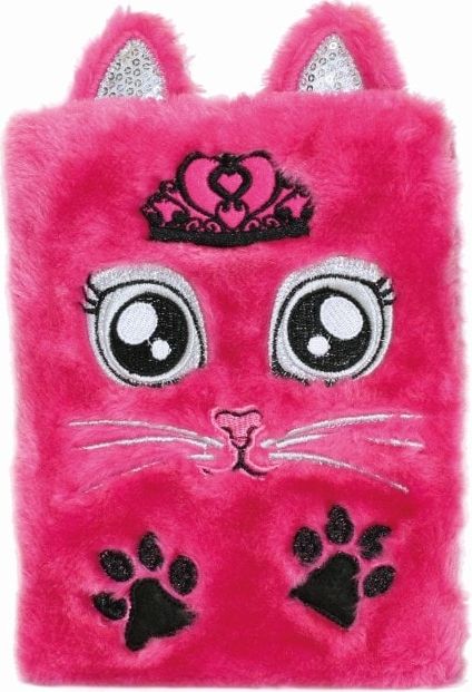 Jiri Models Plyšový deník Růžová kočka - obrázek 1