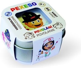 Teddies Pexeso povolání voděodolné 64 karet v plechové krabičce 6x6x4cm Hmaťák - obrázek 2