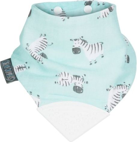 Mušelínový slintáček s kousátkem ZEBRA NECKERCHEW - obrázek 1