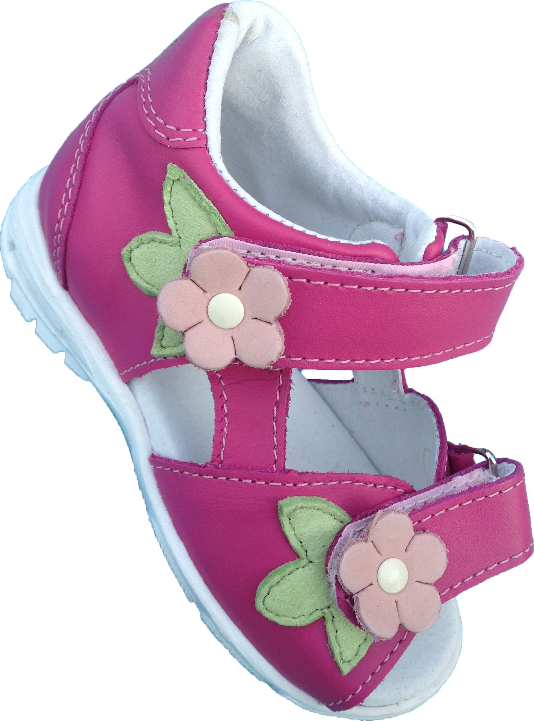 LANSON Sandálky s kytičkou JUNIOR LEAGUE růžové Velikost: 25 - obrázek 1