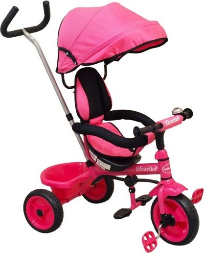 BABY MIX | Baby Mix Ecotrike | Dětská tříkolka Baby Mix Ecotrike pink | Růžová | - obrázek 1