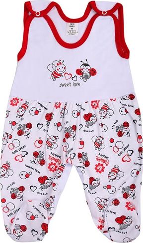 NEW BABY | Beruška II | Kojenecké dupačky New Baby Beruška | Bílá | 62 (3-6m) - obrázek 1
