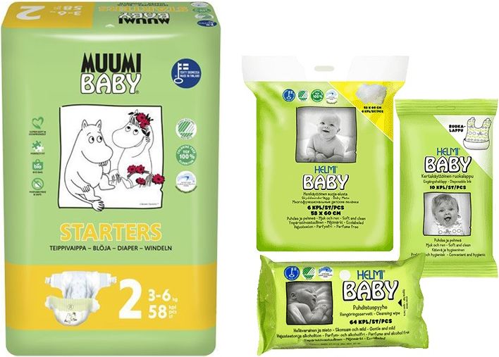 MUUMI Startovací balíček Baby Mini 58 ks (3-6 kg) - obrázek 1