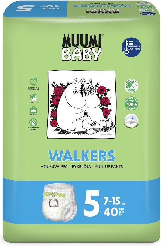 Muumi Baby jednorázové Walkers Maxi+ 7-15 kg 40 ks - obrázek 1