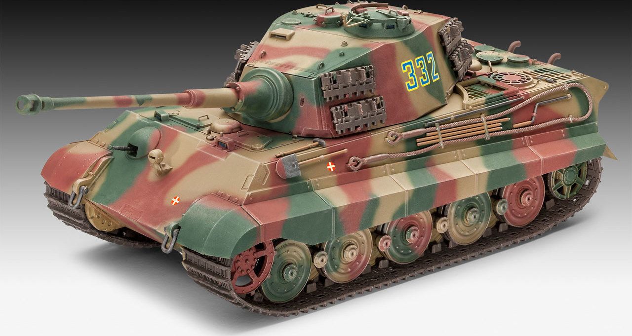 REVELL Plastic ModelKit tank 03249 - Tiger II Ausf. B (Henschel Turret) (1:35) - obrázek 8