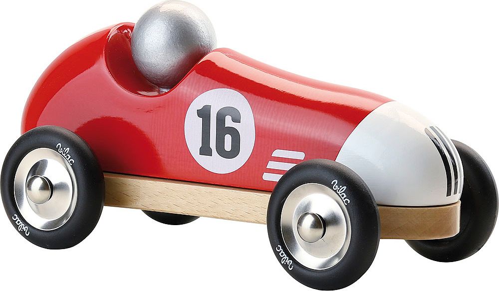 Vilac Závodní auto Vintage červené - obrázek 1