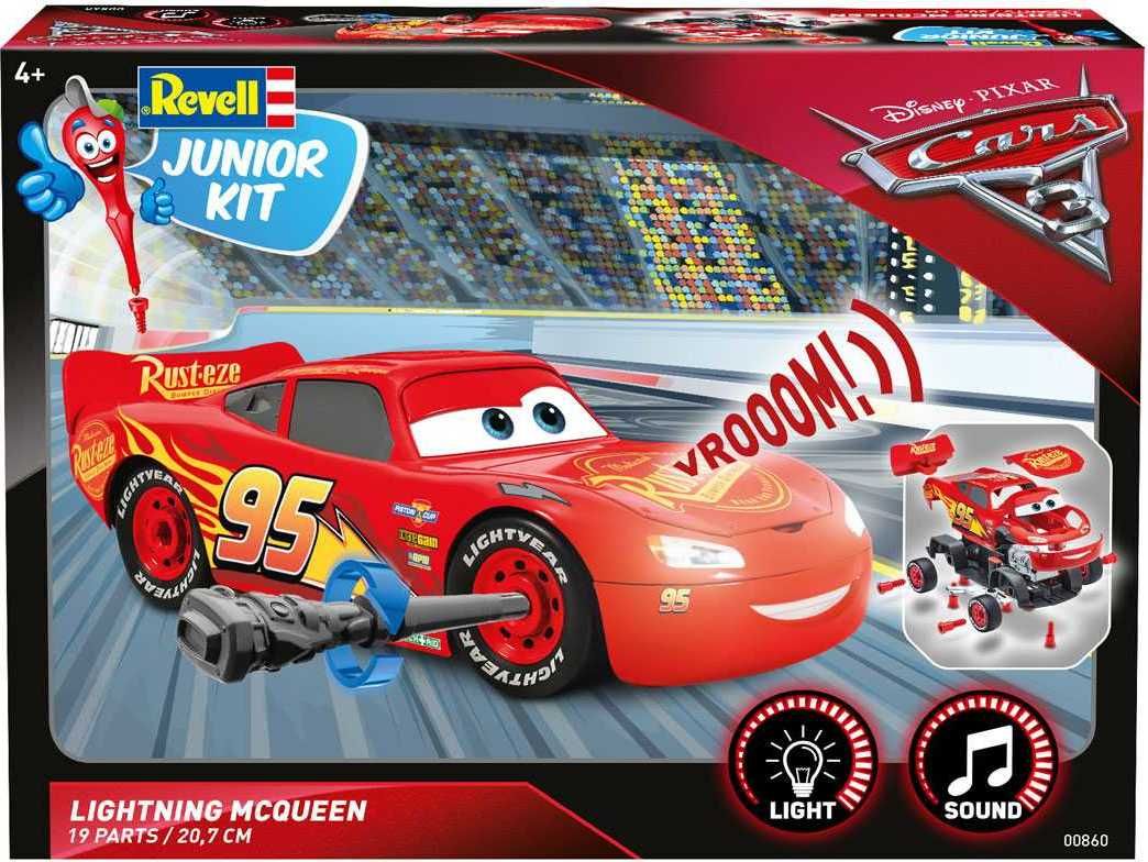 REVELL Junior Kit auto 00860 - Cars 3 - Blesk McQueen (světelné a zvukové efekty) (1:20) - obrázek 2