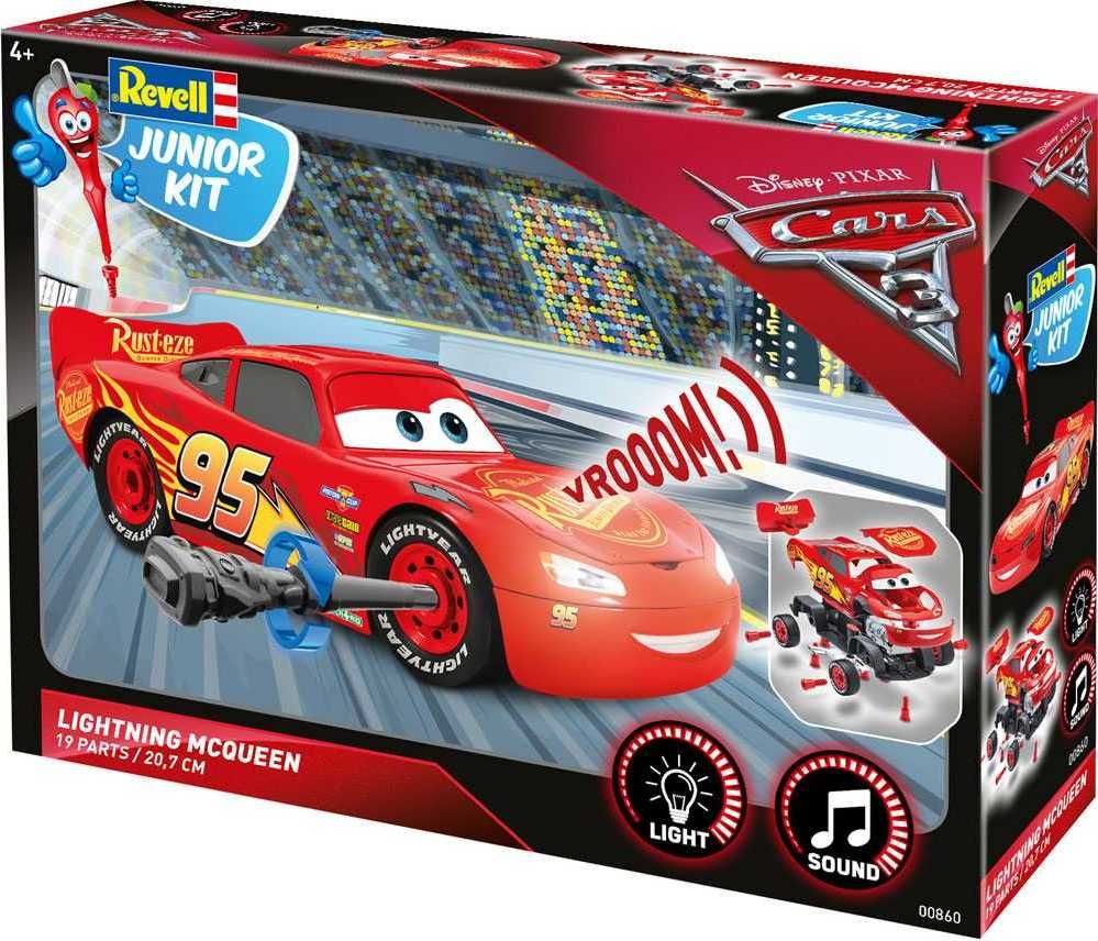REVELL Junior Kit auto 00860 - Cars 3 - Blesk McQueen (světelné a zvukové efekty) (1:20) - obrázek 3
