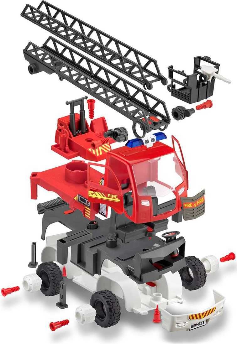 REVELL Junior Kit auto 00823 - Fire Truck - Ladder Unit (1:20) - obrázek 6