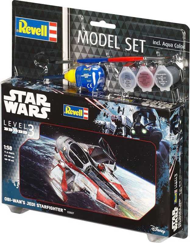 REVELL ModelSet SW 63607 - Obi-Wan´s Jedi Starfighter (1:58) - obrázek 3