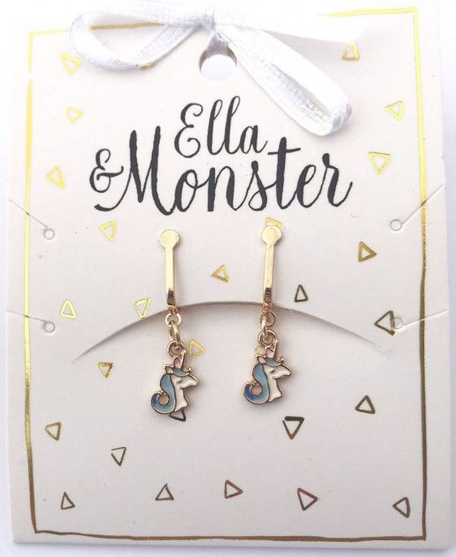 Ella & Monster Sweet Unicorn Clip On Earrings uni - obrázek 1