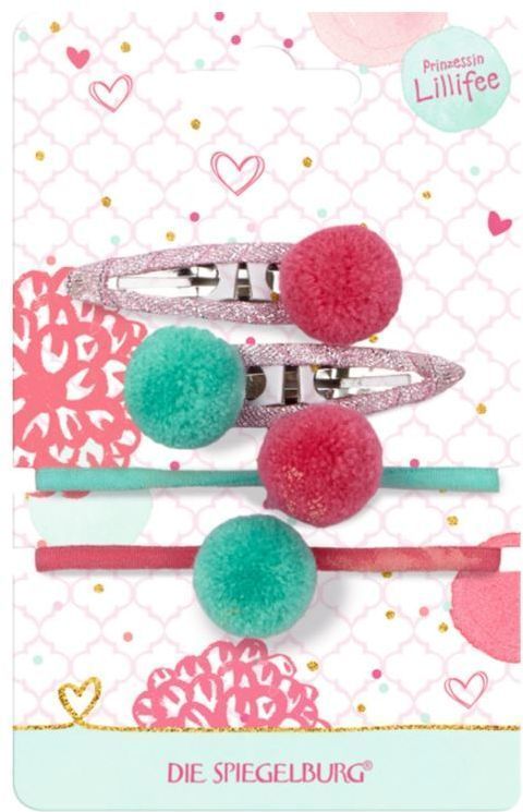 Spiegelburg Pompom hair decoration set Princess Lillifee uni - obrázek 2