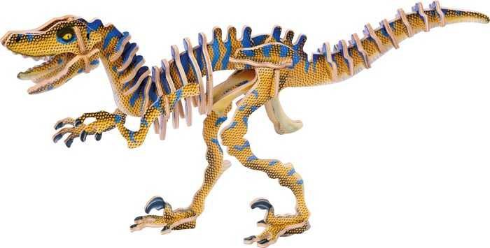 Small foot by Legler Dřevěné hračky - 3D puzzle Velociraptor - obrázek 2