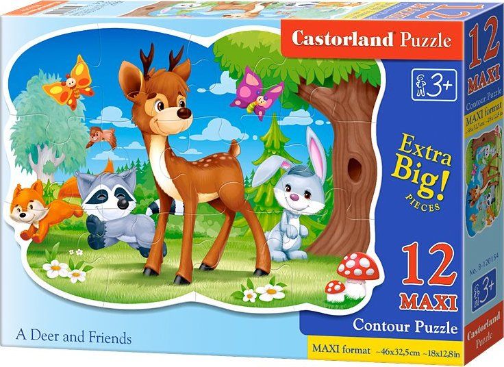 CASTORLAND Puzzle Koloušek a jeho kamarádi MAXI 12 dílků - obrázek 2