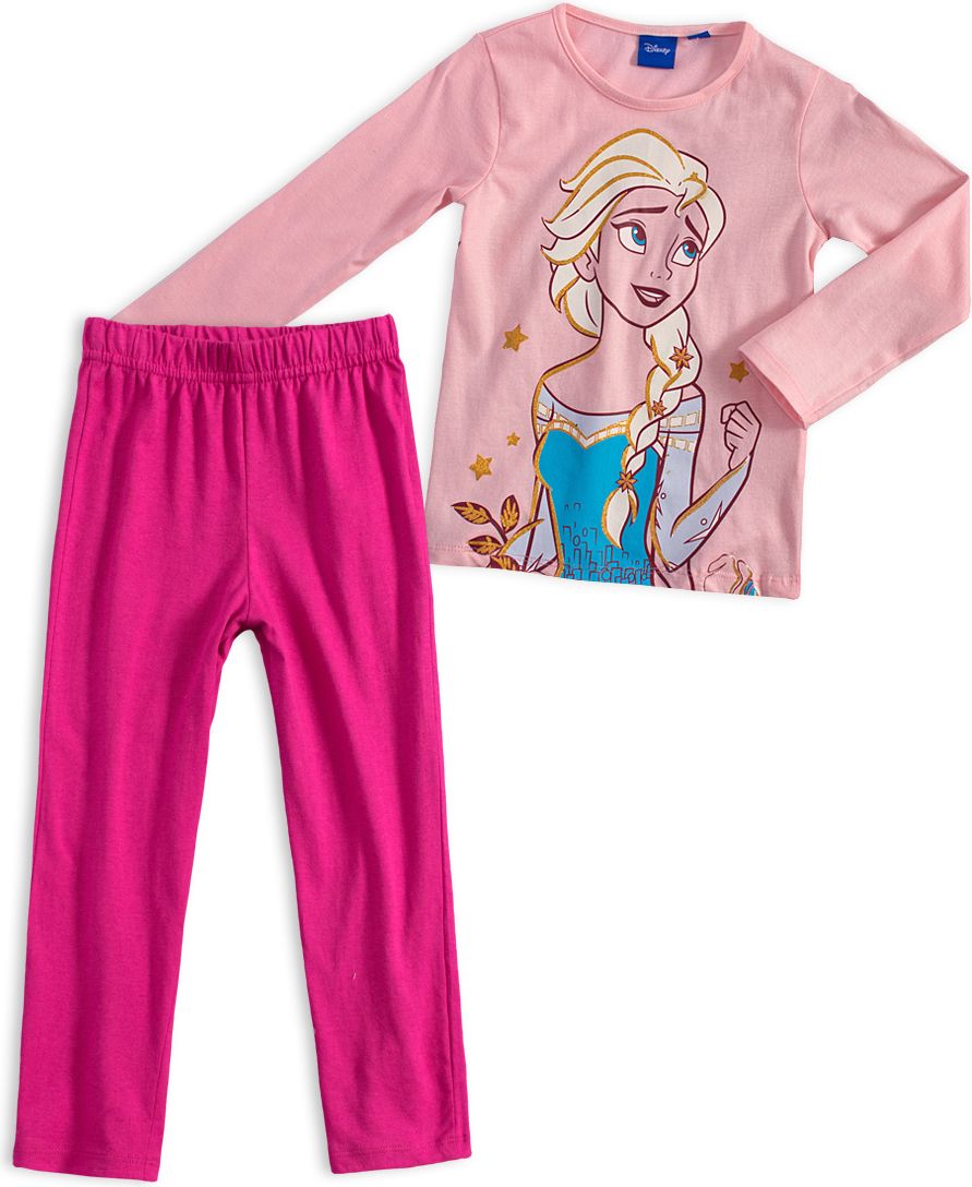 Dívčí pyžamo DISNEY FROZEN ELSA růžové Velikost: 104 - obrázek 1