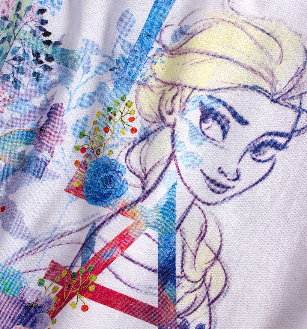 Dívčí tričko DISNEY FROZEN ELSA bílé Velikost: 128 - obrázek 2