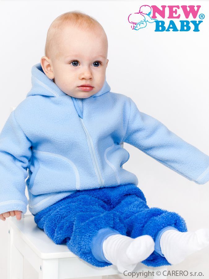Kojenecký fleecový kabátek New Baby Kubík růžový 80 (9-12m) - obrázek 4