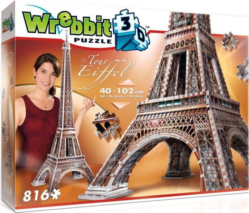 WREBBIT 3D puzzle Eiffelova věž 816 dílků - obrázek 1