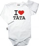 DEJNA Baby Dejna Body dlouhý rukáv, vel. 74, I love táta - bílé, K19 74 (6-9m) - obrázek 1