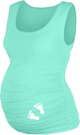 Be MaaMaa Be MaaMaa Top, tílko Dana s potiskem Nožiček, vel. L/XL - máta, D19 - obrázek 1