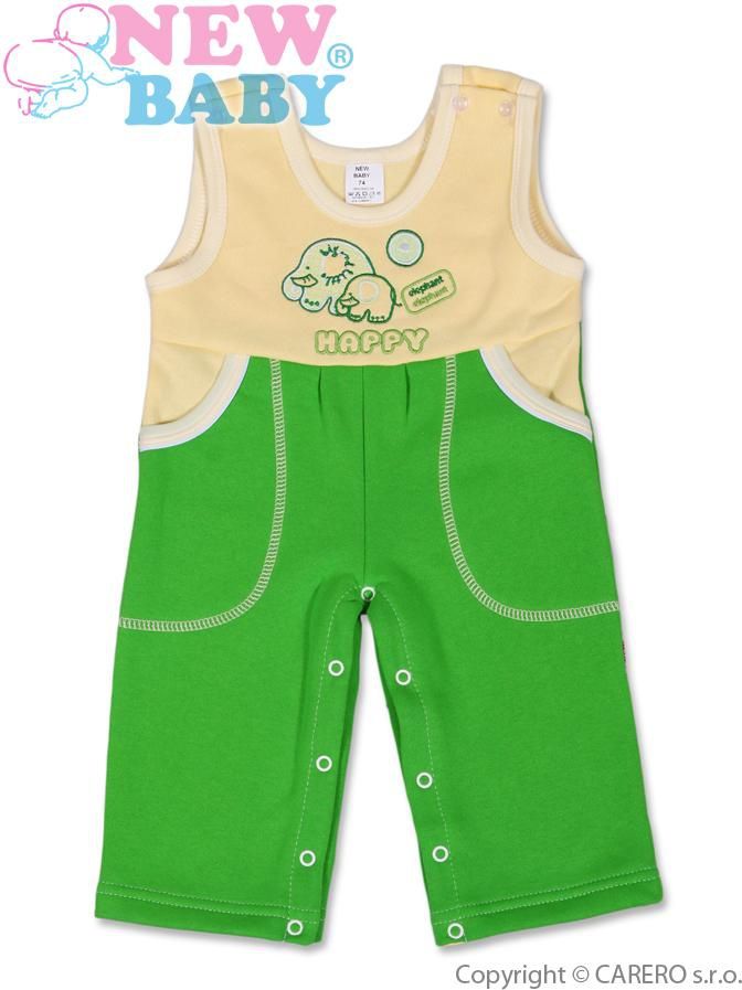 Dětské lacláčky New Baby Happy zelené 80 (9-12m) - obrázek 1