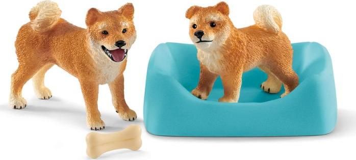 SCHLEICH Fenka a štěně Shiba Inu - obrázek 1