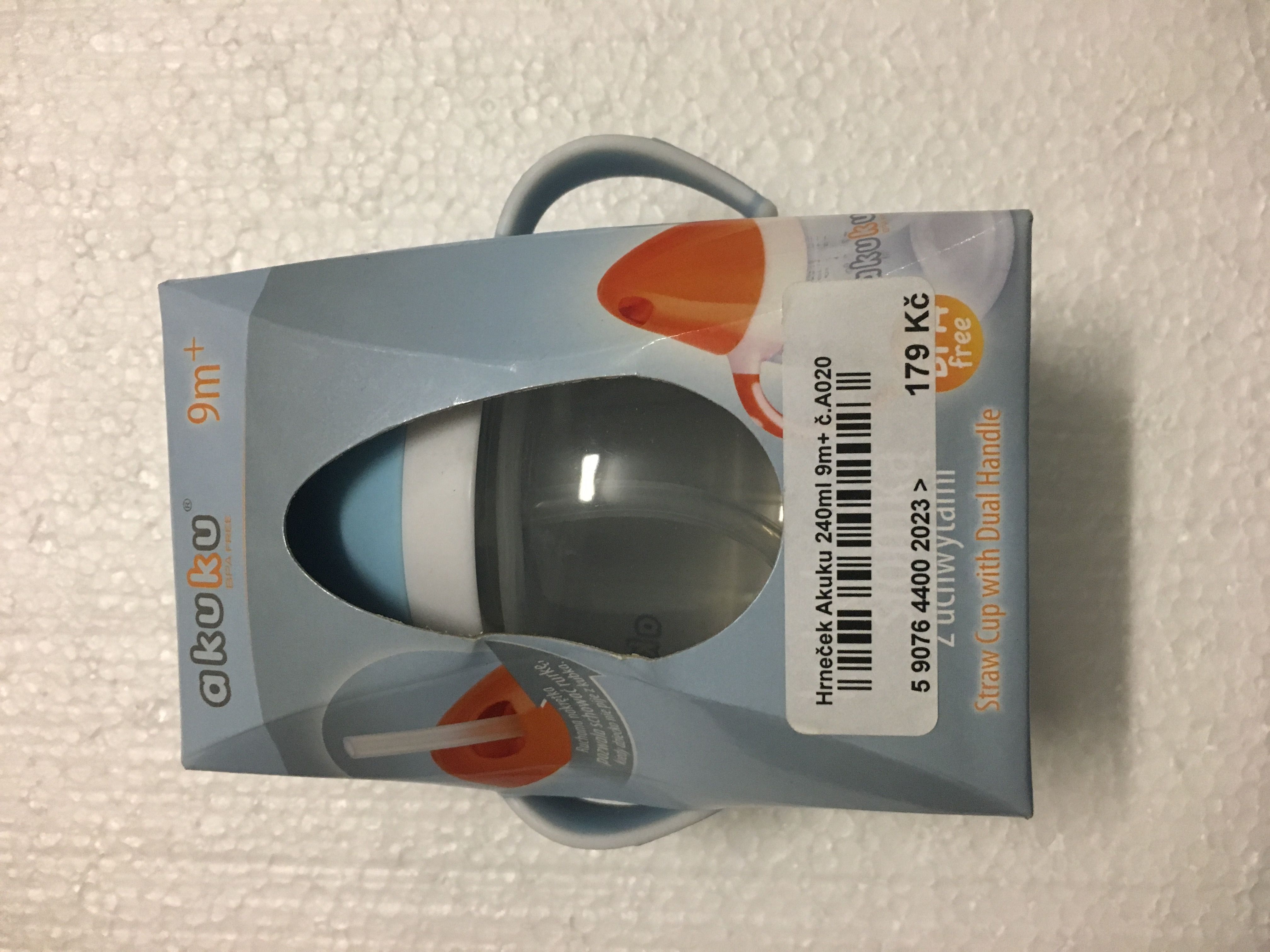 Hrneček Akuku 240ml 9m+ č.A020 - obrázek 1