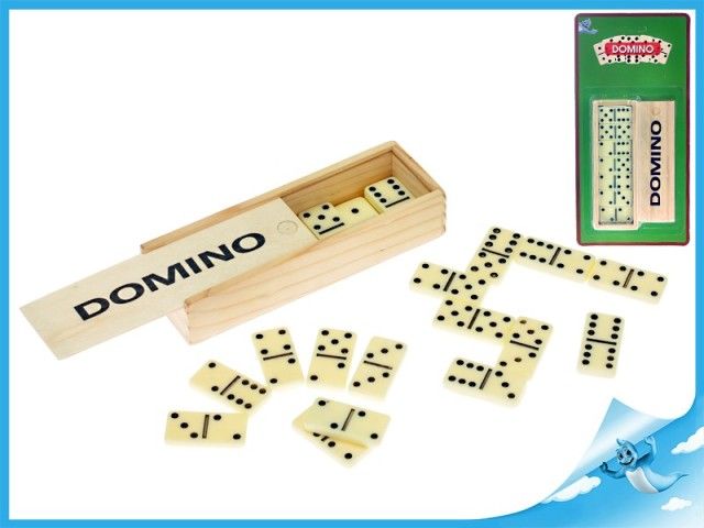 Domino 28ks v dřevěné krabičce - obrázek 1
