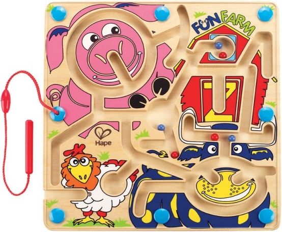 Hape Farma - bludiště s magnetickou hůlkou - obrázek 1