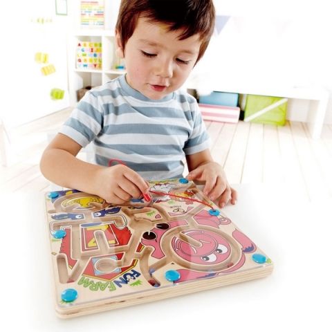 Hape Farma - bludiště s magnetickou hůlkou - obrázek 3