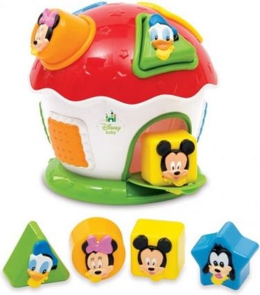 Mickey a kamarádi - vkládací domeček s geometrickými tvary - obrázek 2